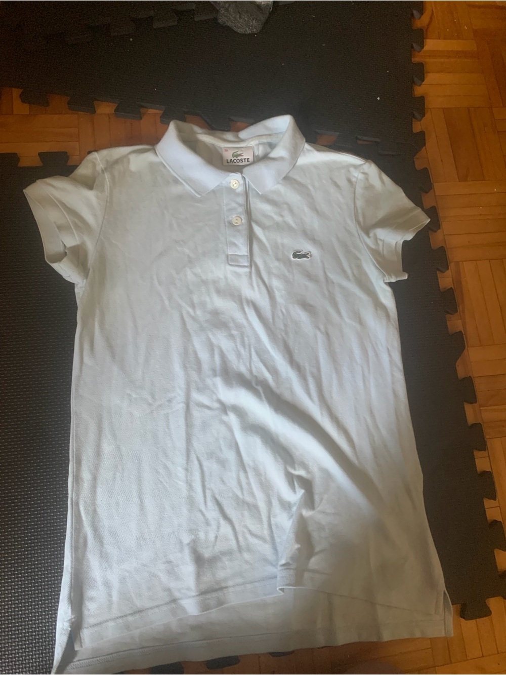 Lacoste light teal Polo Shirt with Crocodile Logo - Picture 2 of 7